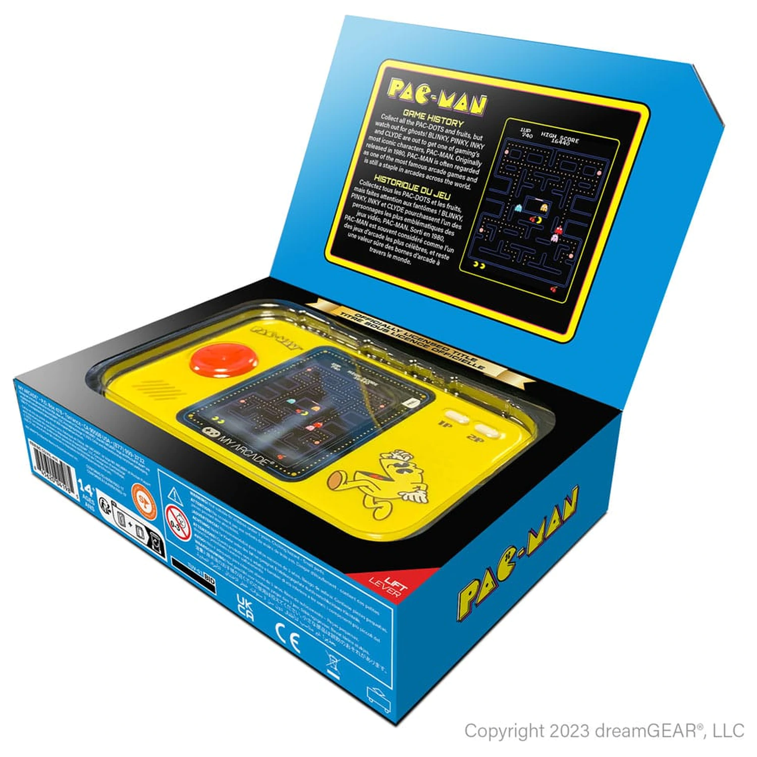 Pac-Man Przenośny System Do Gier Pocket Player Pro zdjęcie produktu