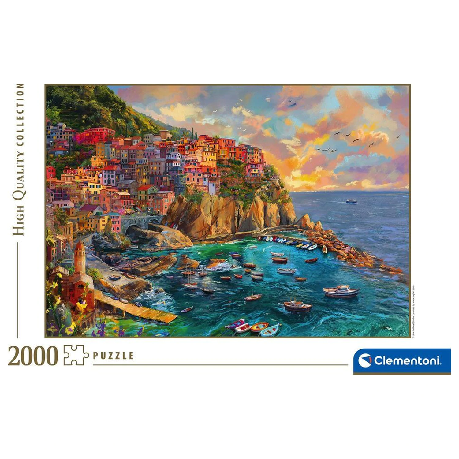 Painted Manarola puzzle 2000 elementów zdjęcie produktu