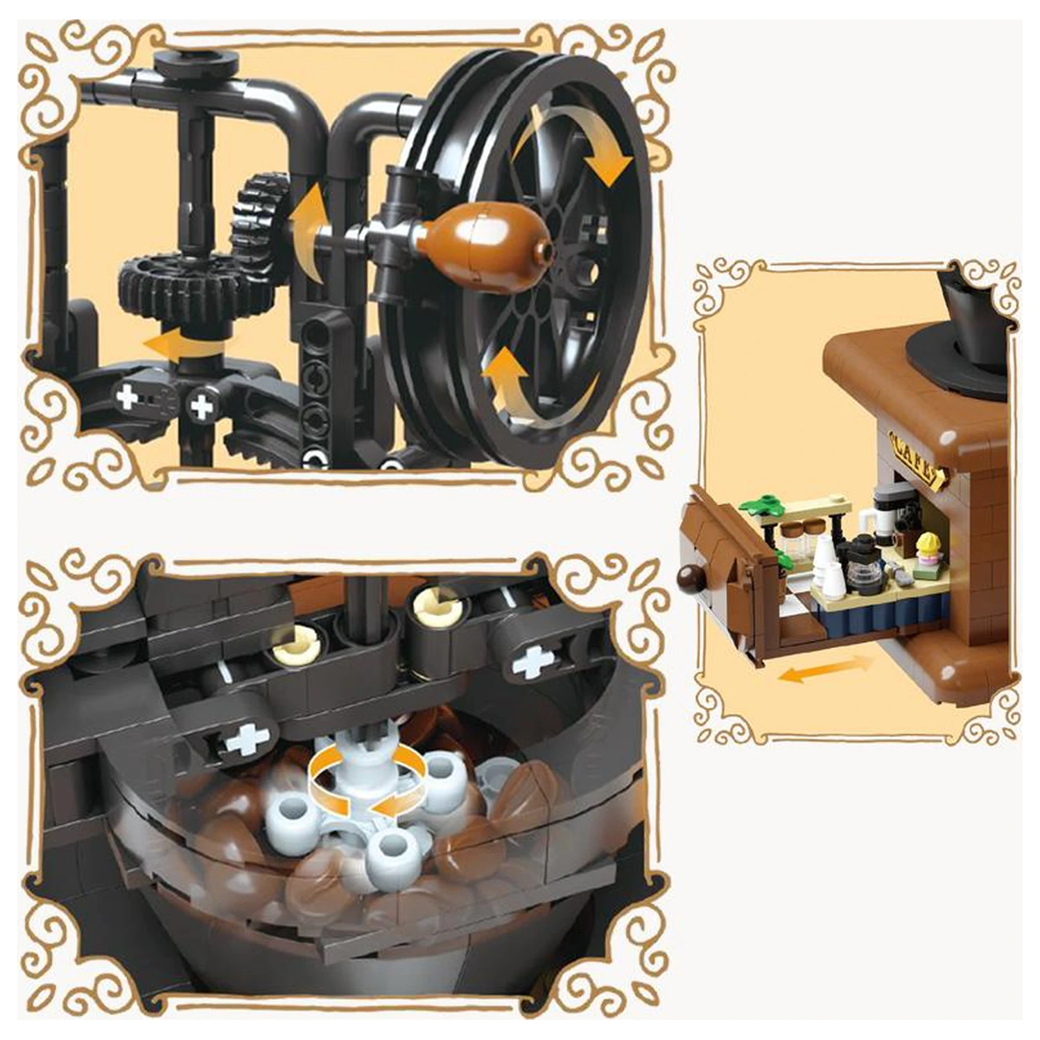PANTASY Coffee Grinder Młynek do kawy Klocki 446 elementów zdjęcie produktu