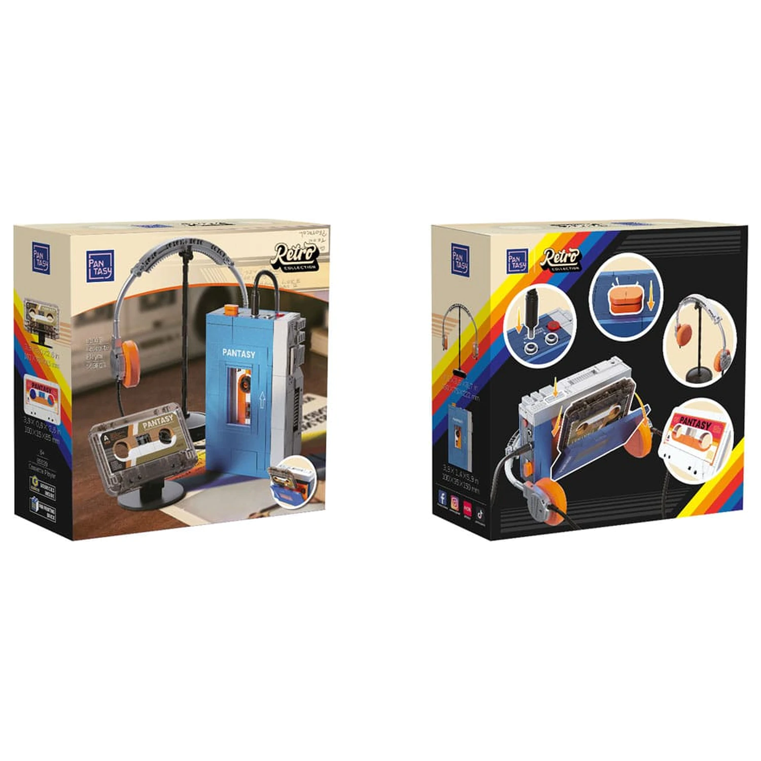 Pantasy Original Zestaw Konstrukcyjny Odtwarzacz Kasetowy zdjęcie produktu