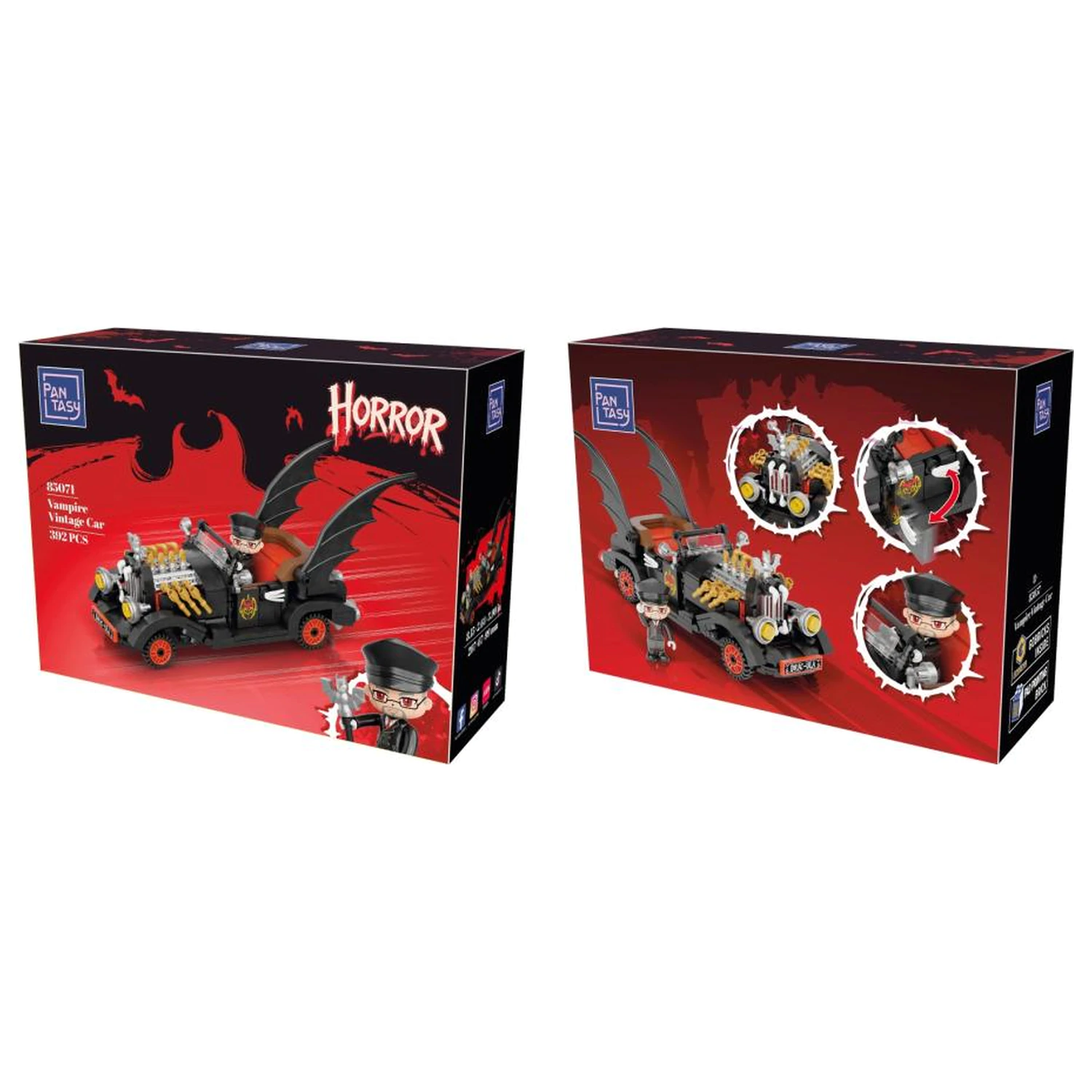 Zestaw klocków PANTASY Vampire Vintage Car 392 elementy zdjęcie produktu