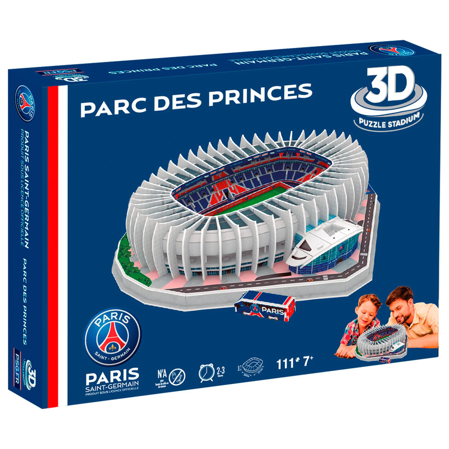 Paris Saint-Germain Princes Park Stadium puzzle 3D 111 elementów zdjęcie produktu