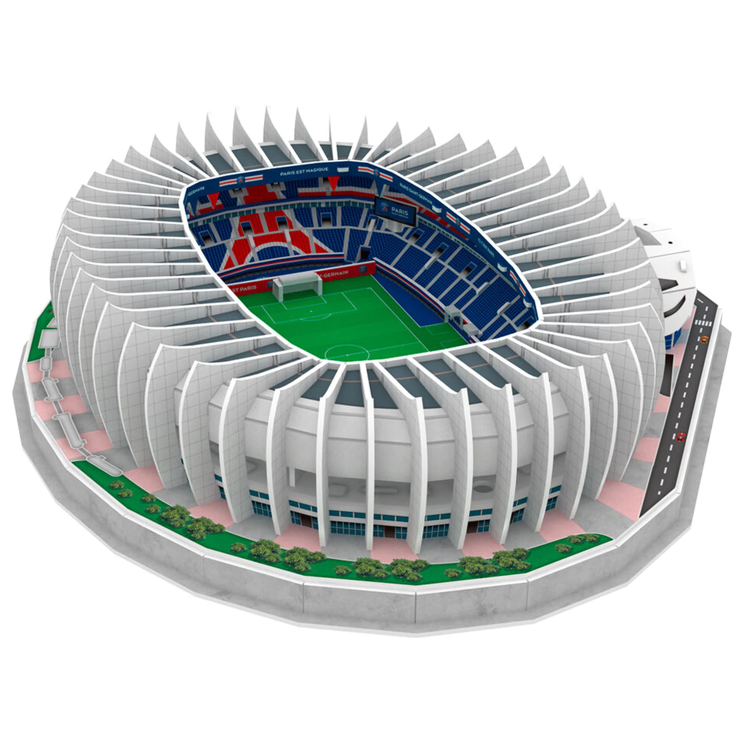 Paris Saint-Germain Princes Park Stadium puzzle 3D 111 elementów zdjęcie produktu