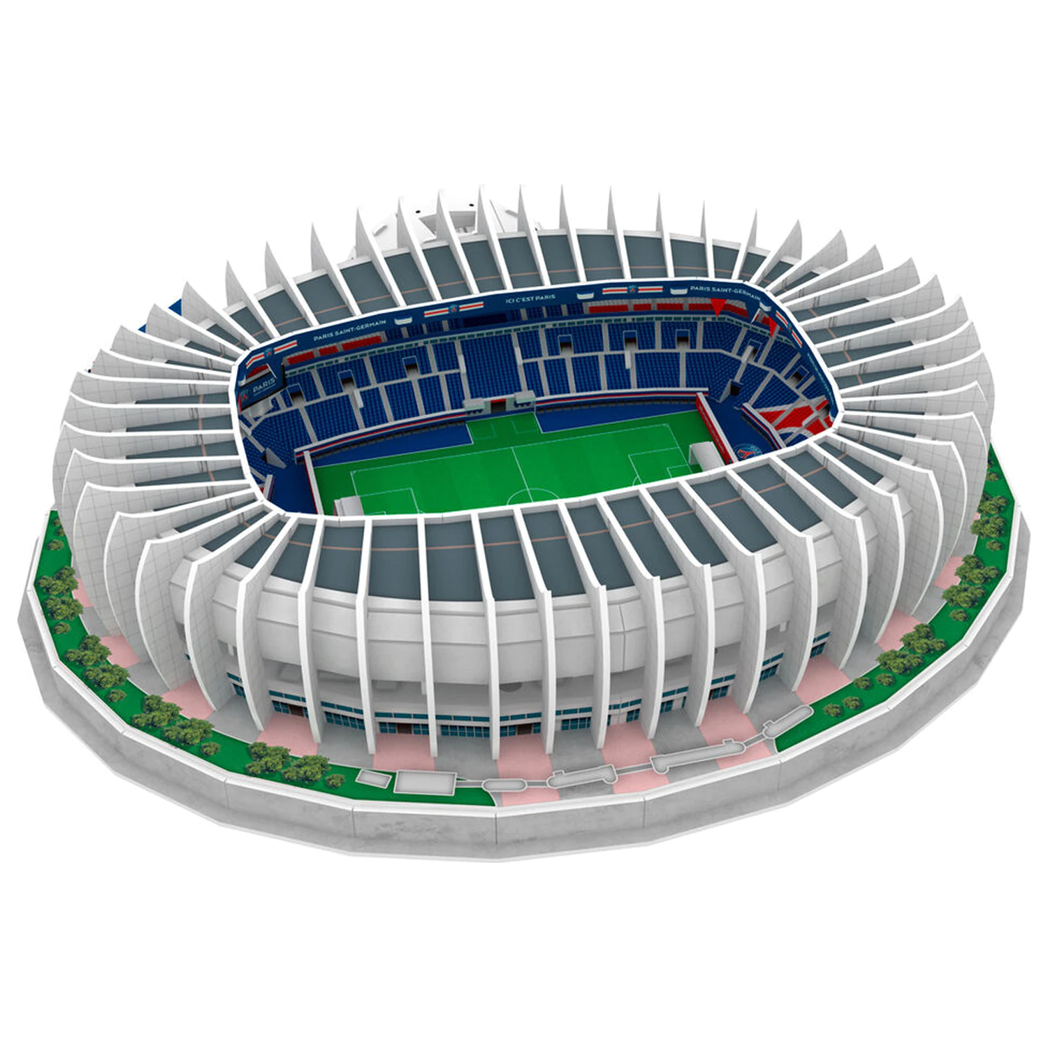 Paris Saint-Germain Princes Park Stadium puzzle 3D 111 elementów zdjęcie produktu