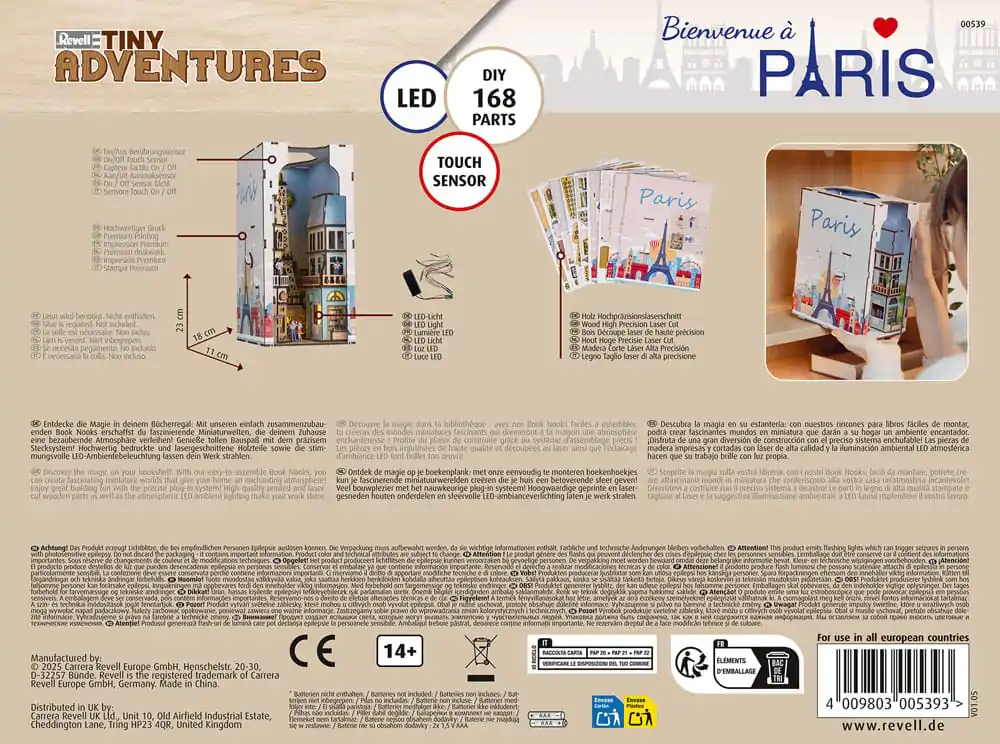 Paris Tiny Adventures Book Nook Mini Diorama 23 cm zdjęcie produktu