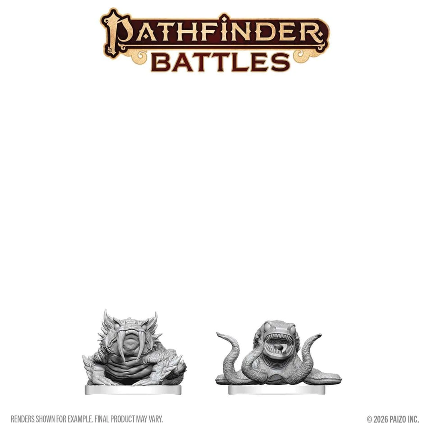 Pathfinder Battles Deep Cuts Unpainted Miniatura Bogwid & Slurk 13 cm zdjęcie produktu