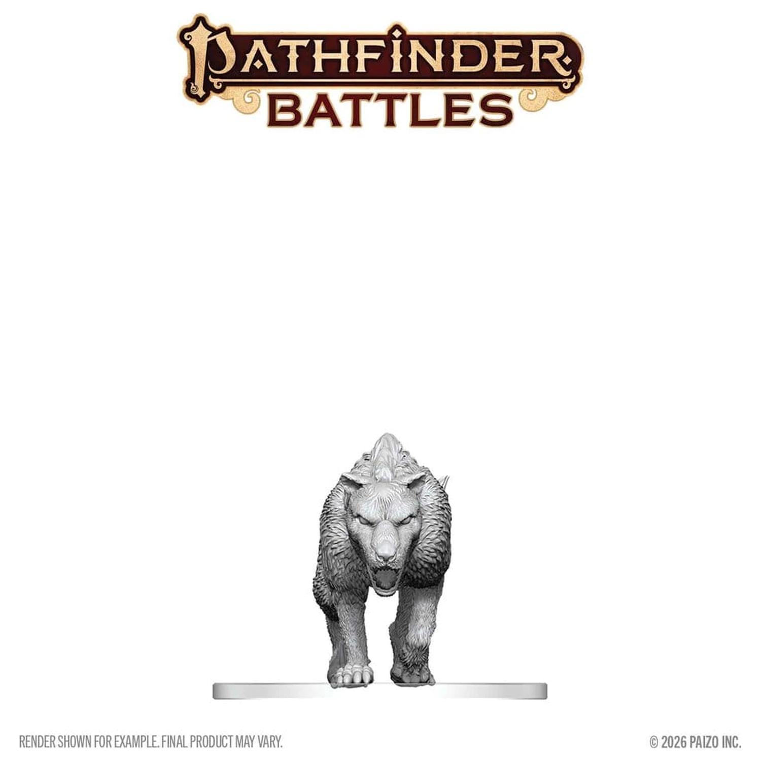 Pathfinder Battles Deep Cuts Unpainted Miniatura Hyaenodon 13 cm zdjęcie produktu