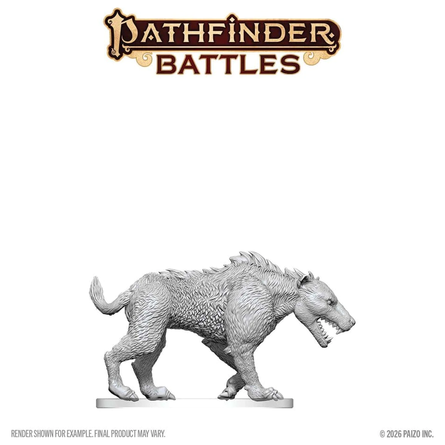 Pathfinder Battles Deep Cuts Unpainted Miniatura Hyaenodon 13 cm zdjęcie produktu