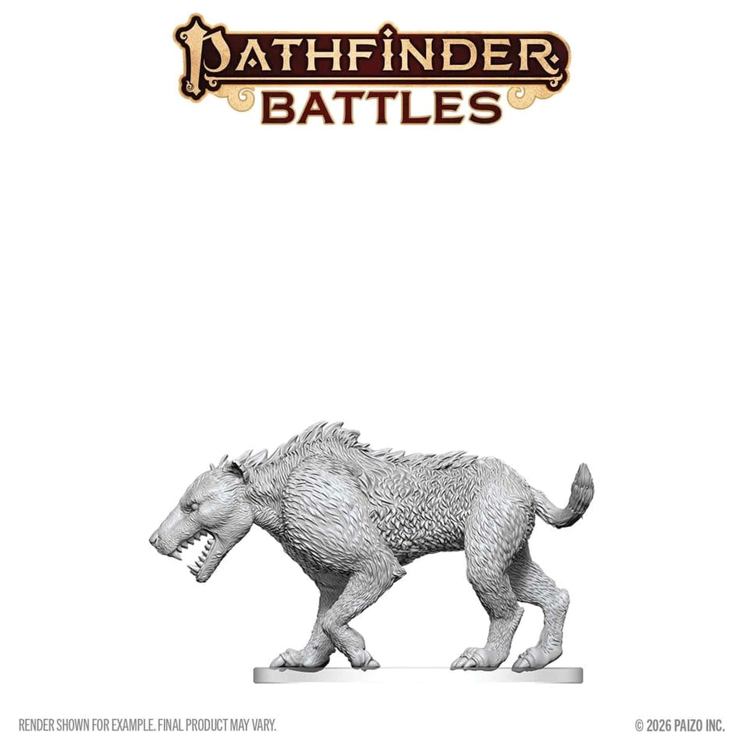 Pathfinder Battles Deep Cuts Unpainted Miniatura Hyaenodon 13 cm zdjęcie produktu