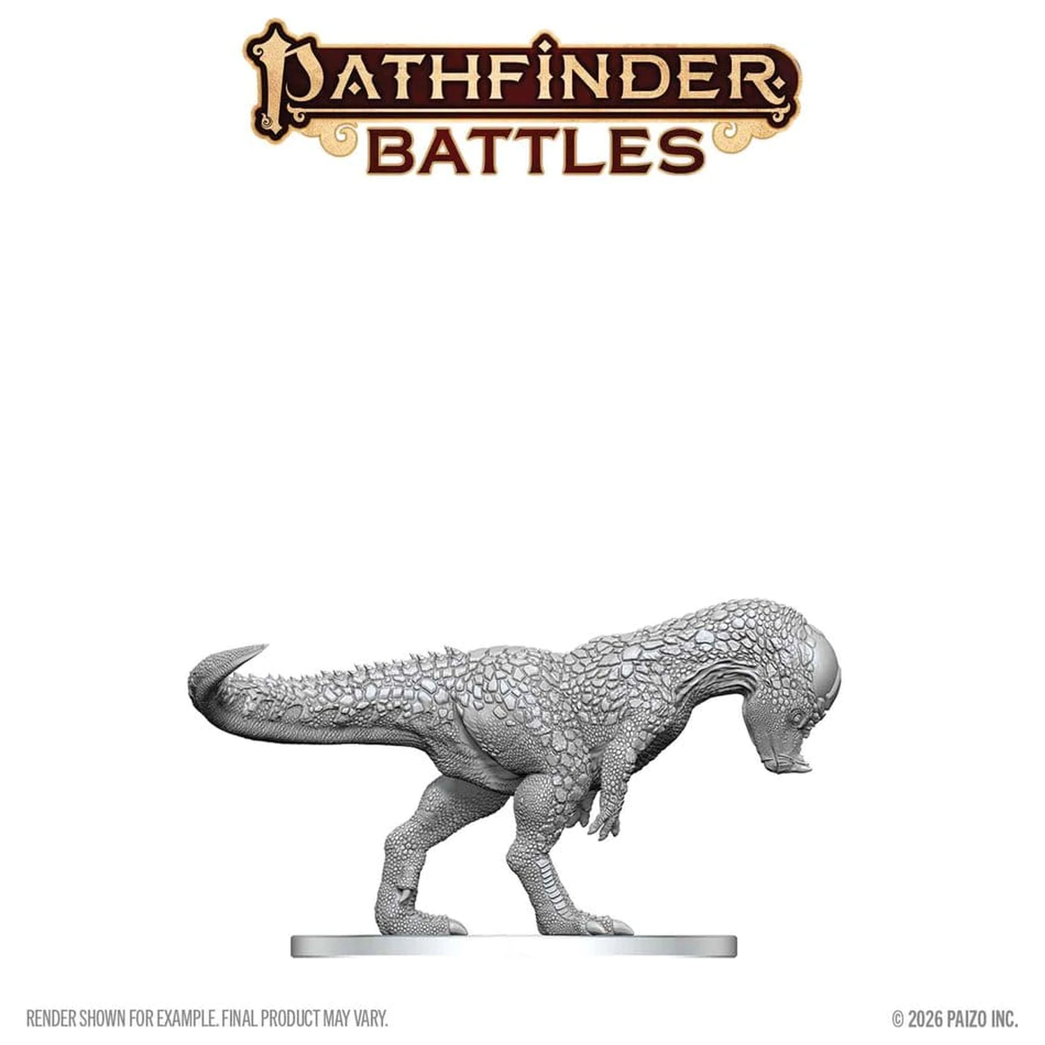 Pathfinder Battles Deep Cuts Unpainted Miniature Pachycephalosaurus 13 cm zdjęcie produktu