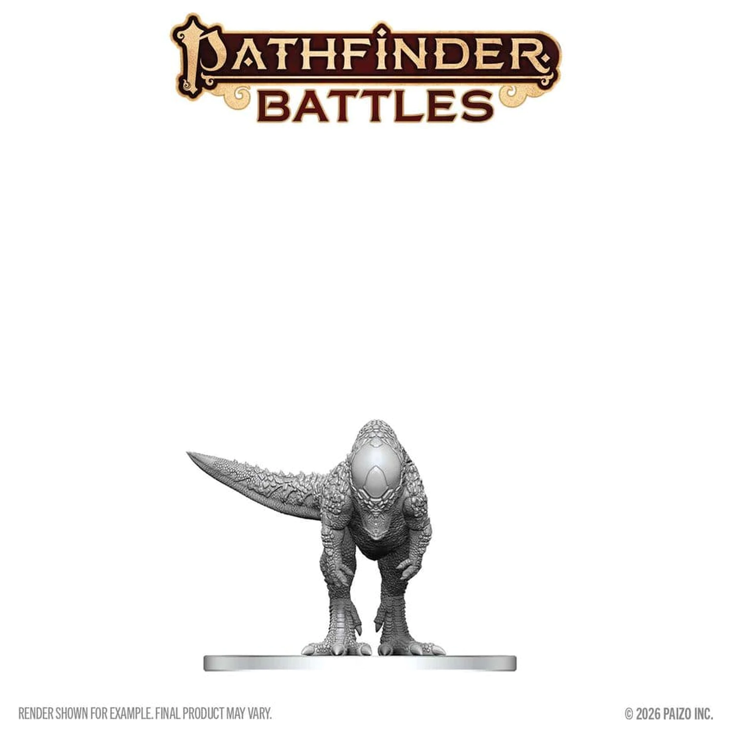 Pathfinder Battles Deep Cuts Unpainted Miniature Pachycephalosaurus 13 cm zdjęcie produktu