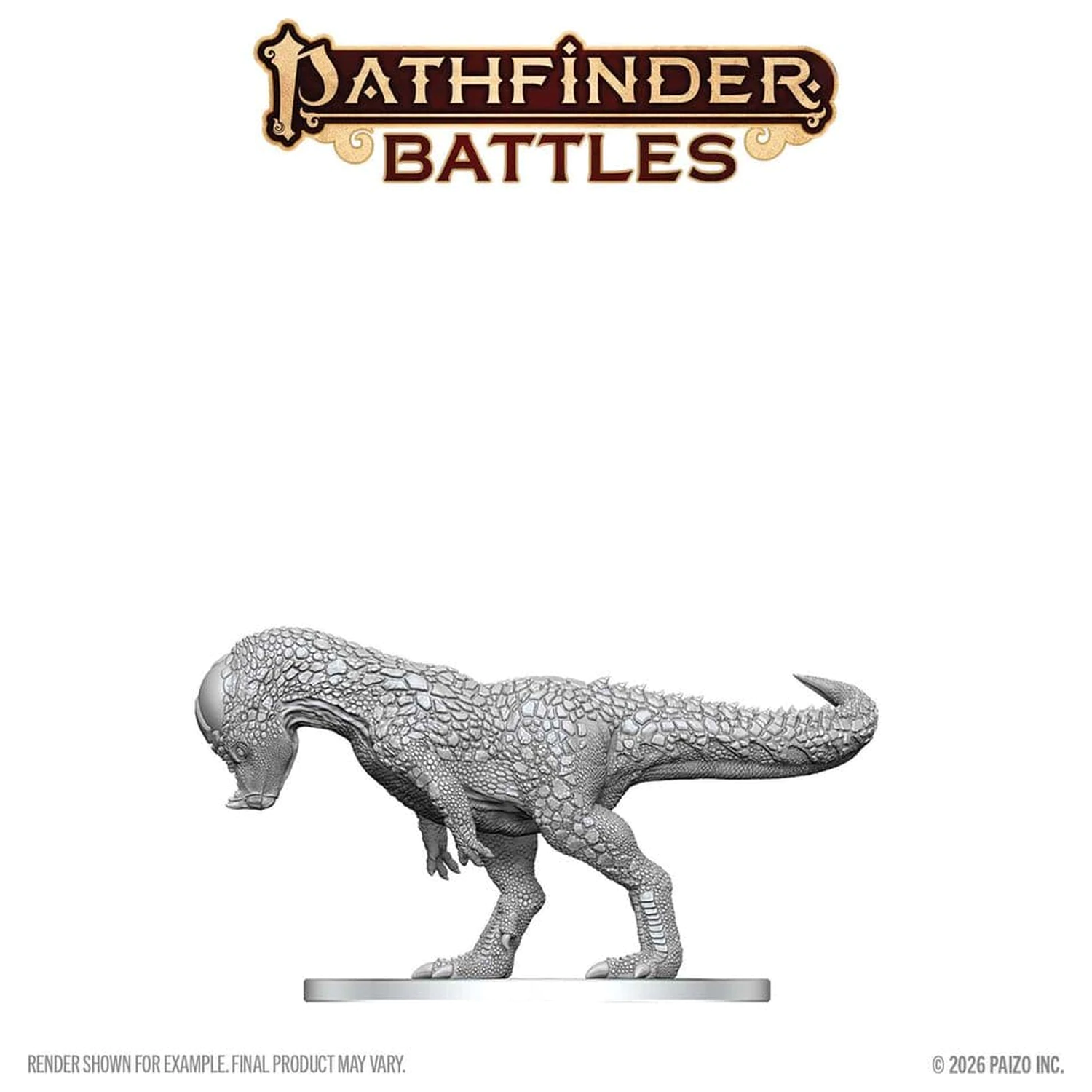 Pathfinder Battles Deep Cuts Unpainted Miniature Pachycephalosaurus 13 cm zdjęcie produktu