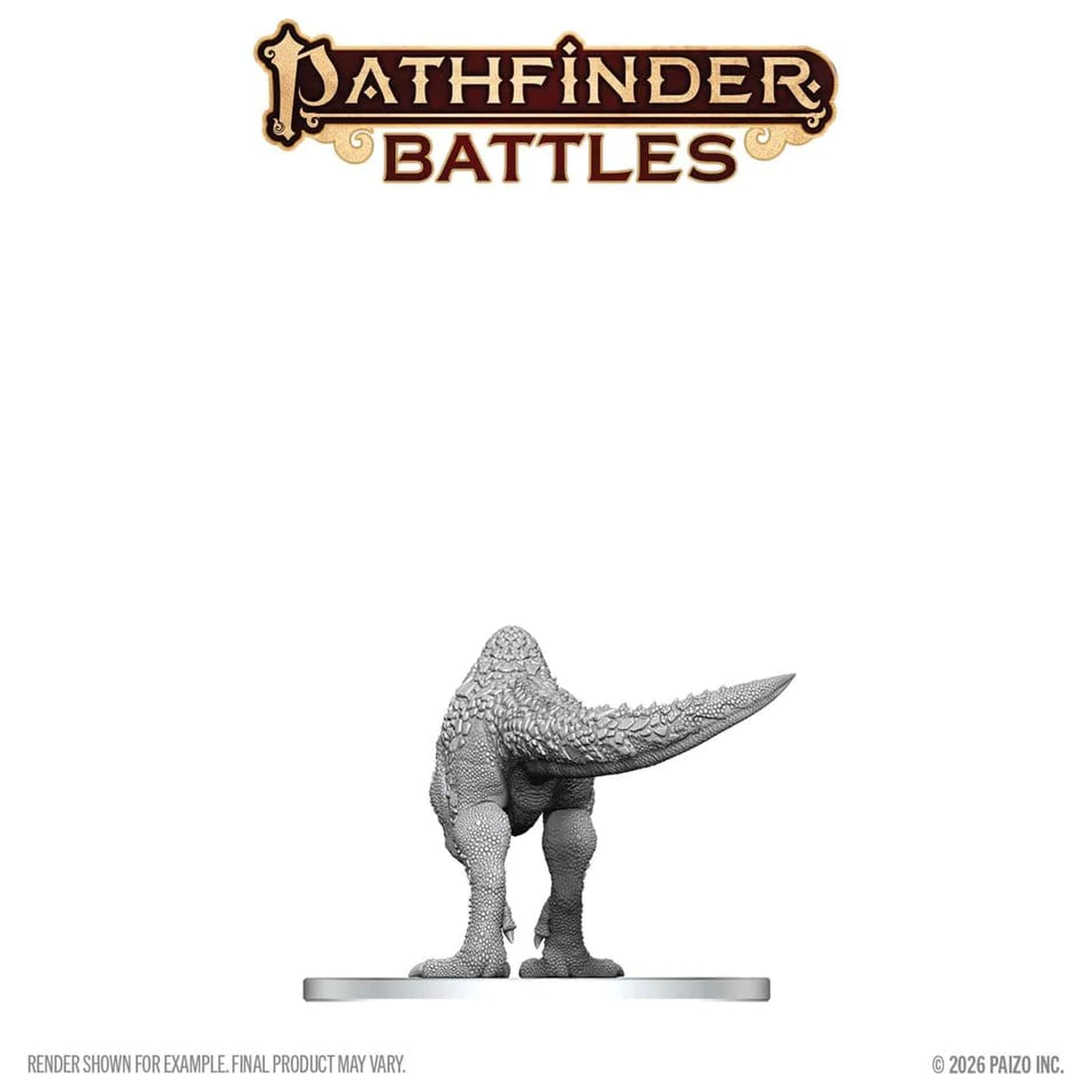 Pathfinder Battles Deep Cuts Unpainted Miniature Pachycephalosaurus 13 cm zdjęcie produktu