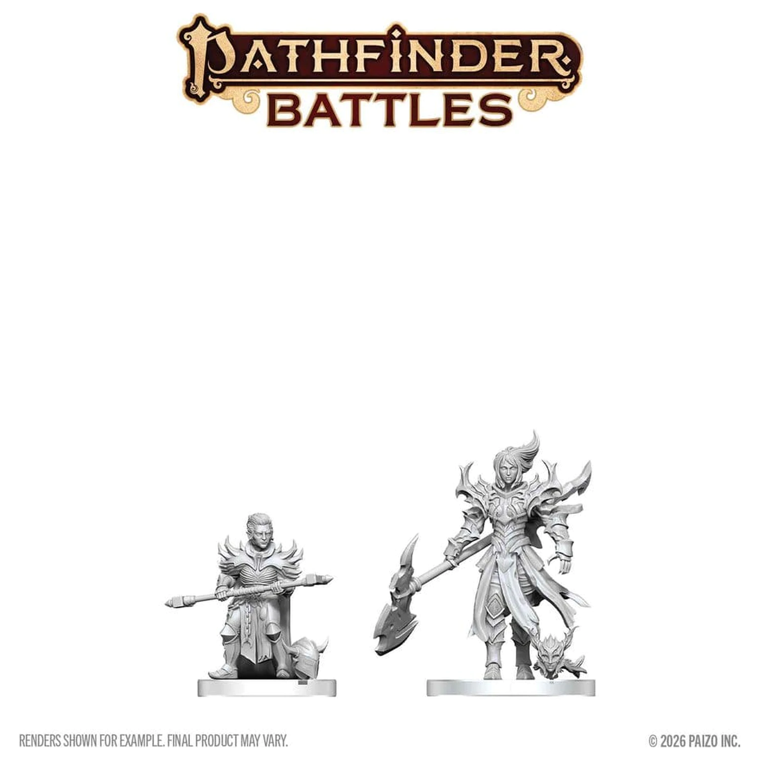 Pathfinder Battles Deep Cuts Unpainted Miniature Pyre & Godclaw Hellknights 14 cm zdjęcie produktu
