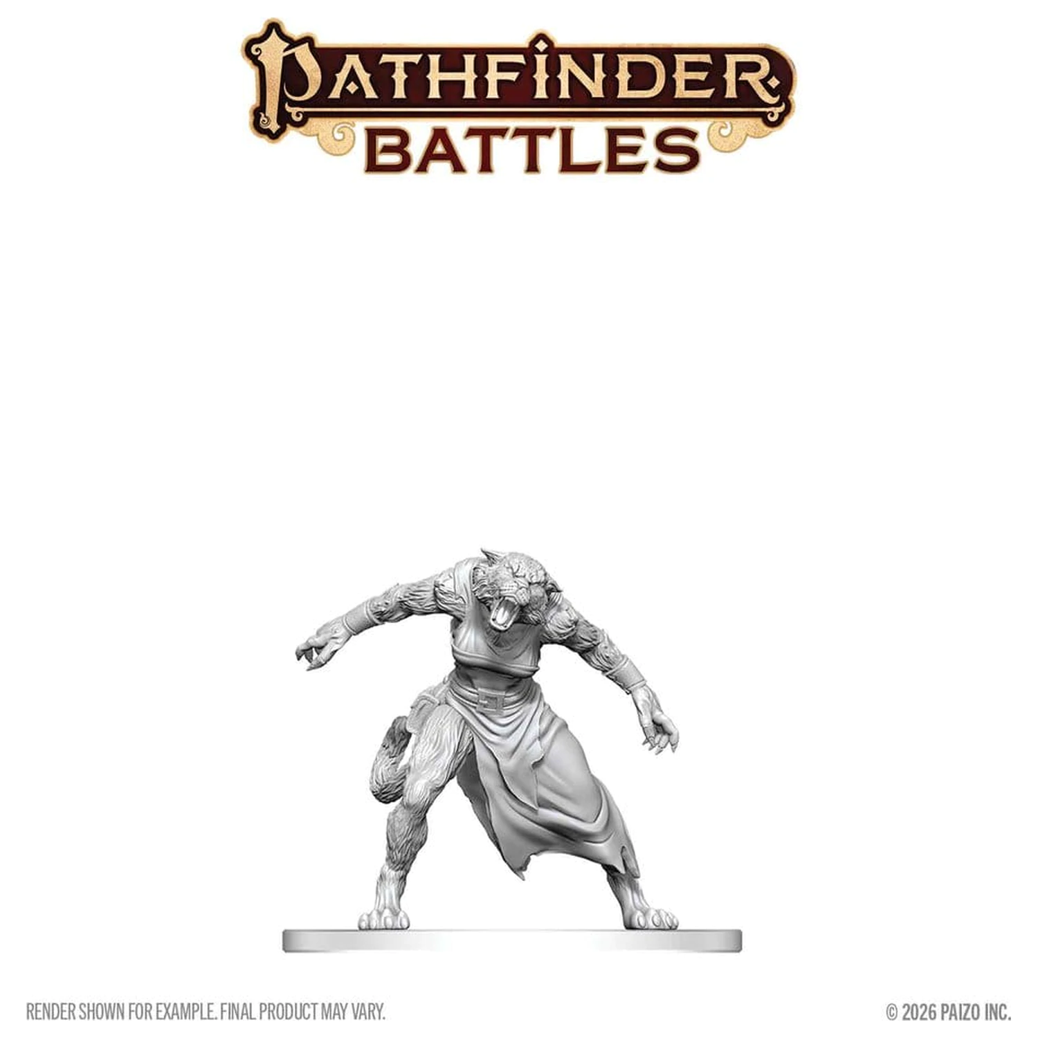 Pathfinder Battles Deep Cuts Unpainted Miniatura Weretygrys 13 cm zdjęcie produktu