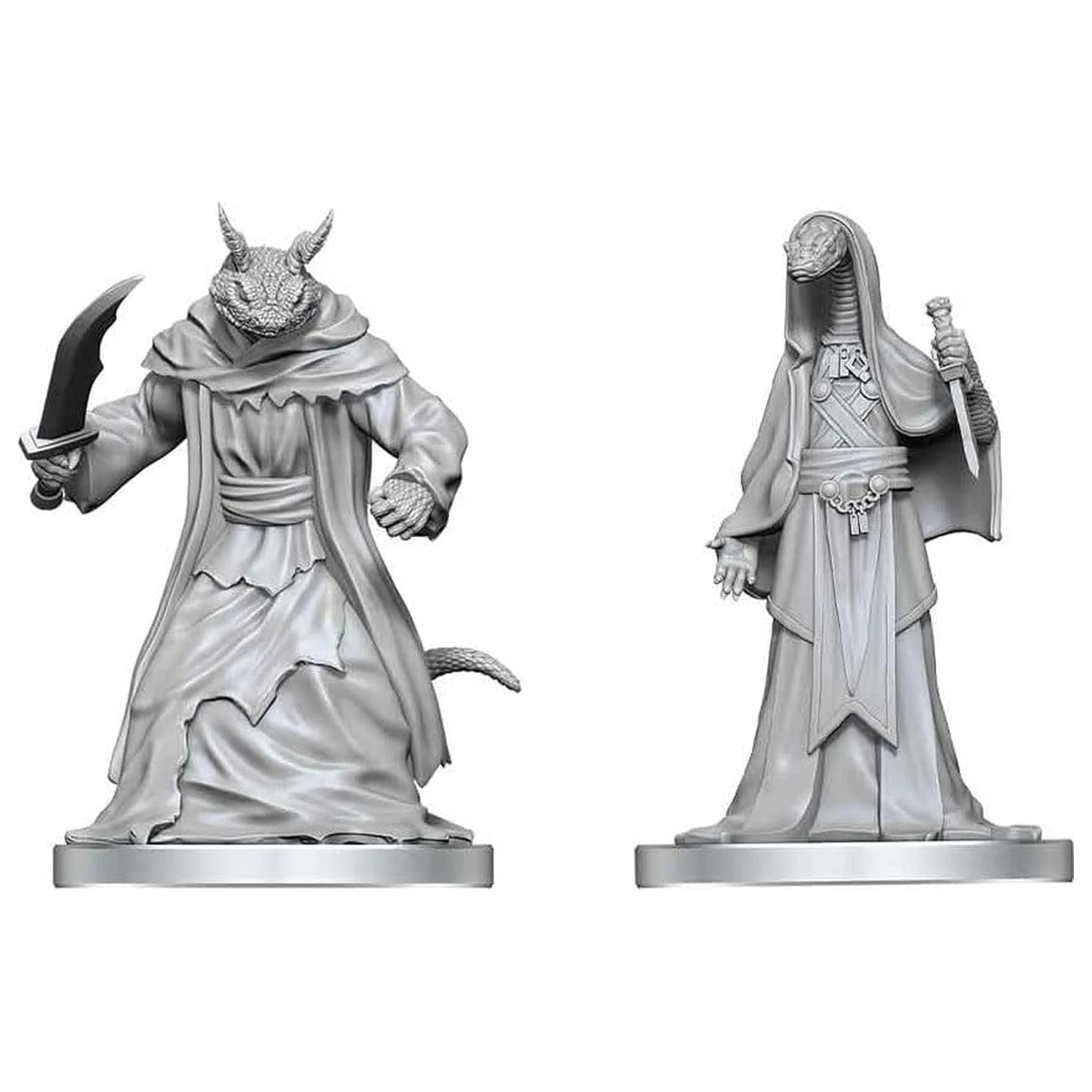 Pathfinder Battles Deep Cuts Unpainted Miniature Zyss i Aapoph Serpentfolk 13 cm zdjęcie produktu