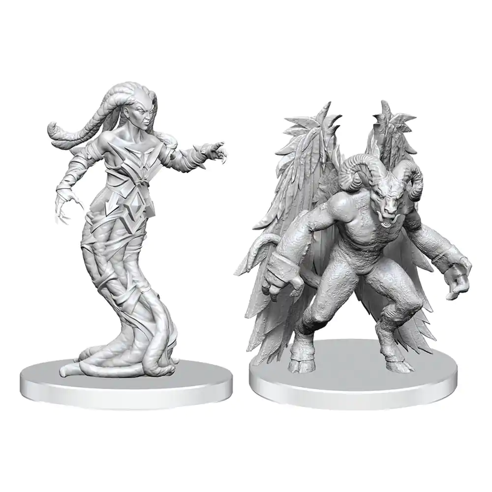 Pathfinder Deep Cuts Niepomalowane Figurki Gylou (Służebna Diablica) i Ferrugon (Rdzawy Diabeł) zdjęcie produktu