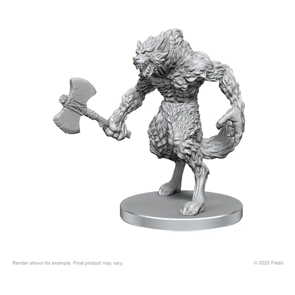 Pathfinder Deep Cuts Unpainted Miniatures Wilkołak & Weprzokołak zdjęcie produktu