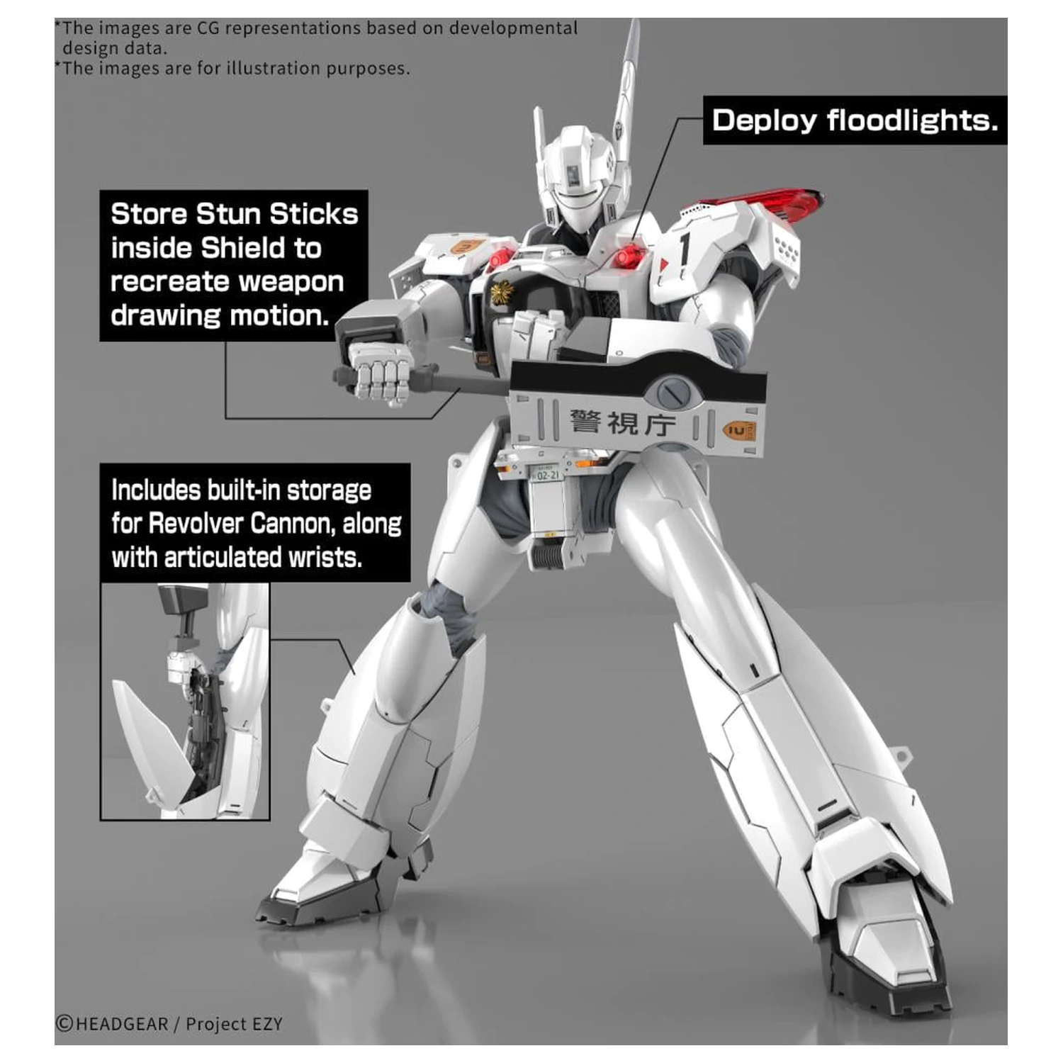 Model do sklejania Patlabor RG 1/48 AV-98Plus Ingram (Ingram Plus) zdjęcie produktu