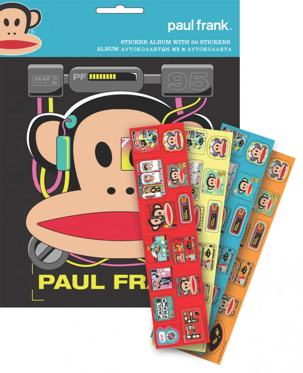 Paul Frank Album na naklejki z 50 naklejkami zdjęcie produktu