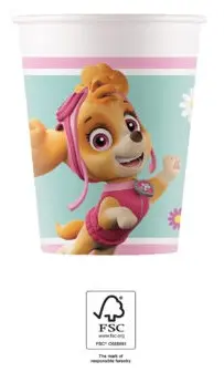 Paw Patrol Skye i Everest Kubki papierowe 8 szt. 200 ml FSC zdjęcie produktu