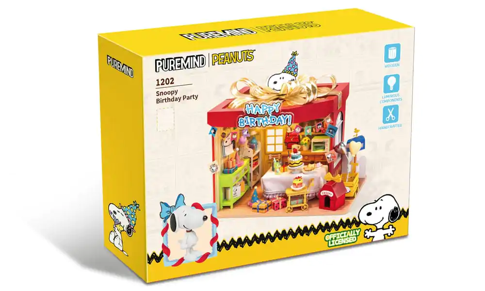 Peanuts Puremind Konstrukcyjne Przyjęcie Urodzinowe drewniany zestaw konstrukcyjny zdjęcie produktu