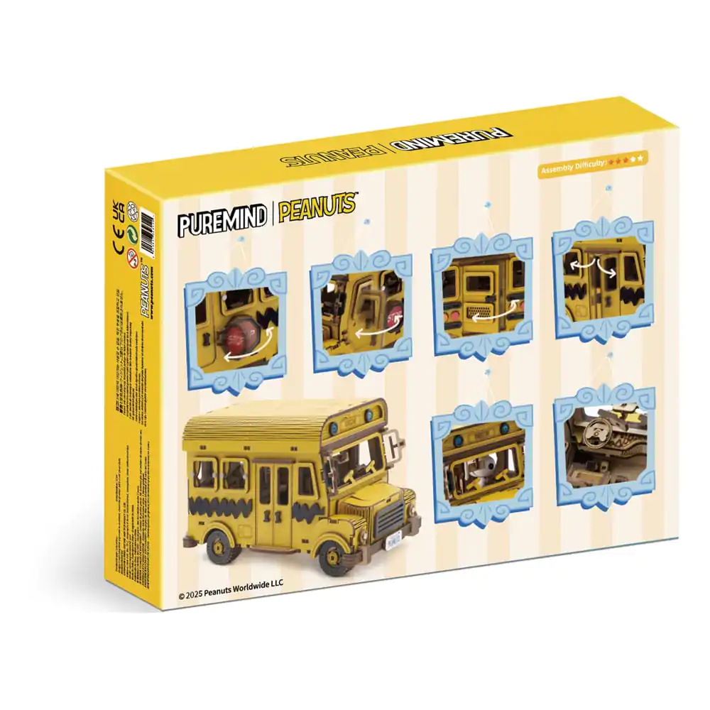 Peanuts Puremind Autobus Szkolny drewniany zestaw konstrukcyjny zdjęcie produktu