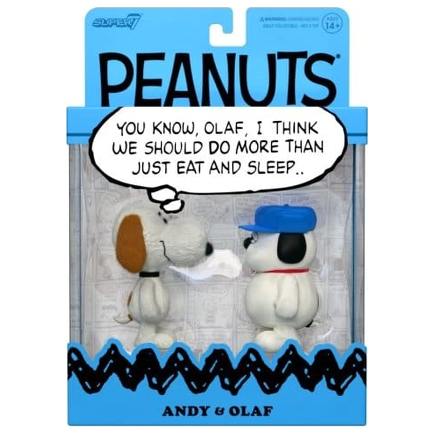 Peanuts ReAction Figurki Akcji 2-Pack Olaf i Andy 10 cm zdjęcie produktu