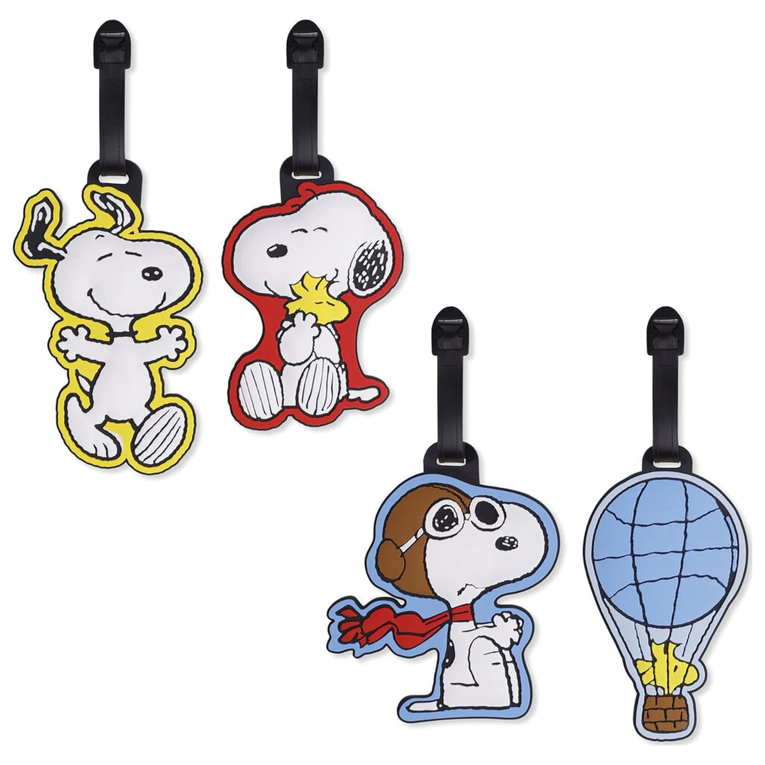Peanuts Snoopy zestaw 4 etykiet bagażowych zdjęcie produktu