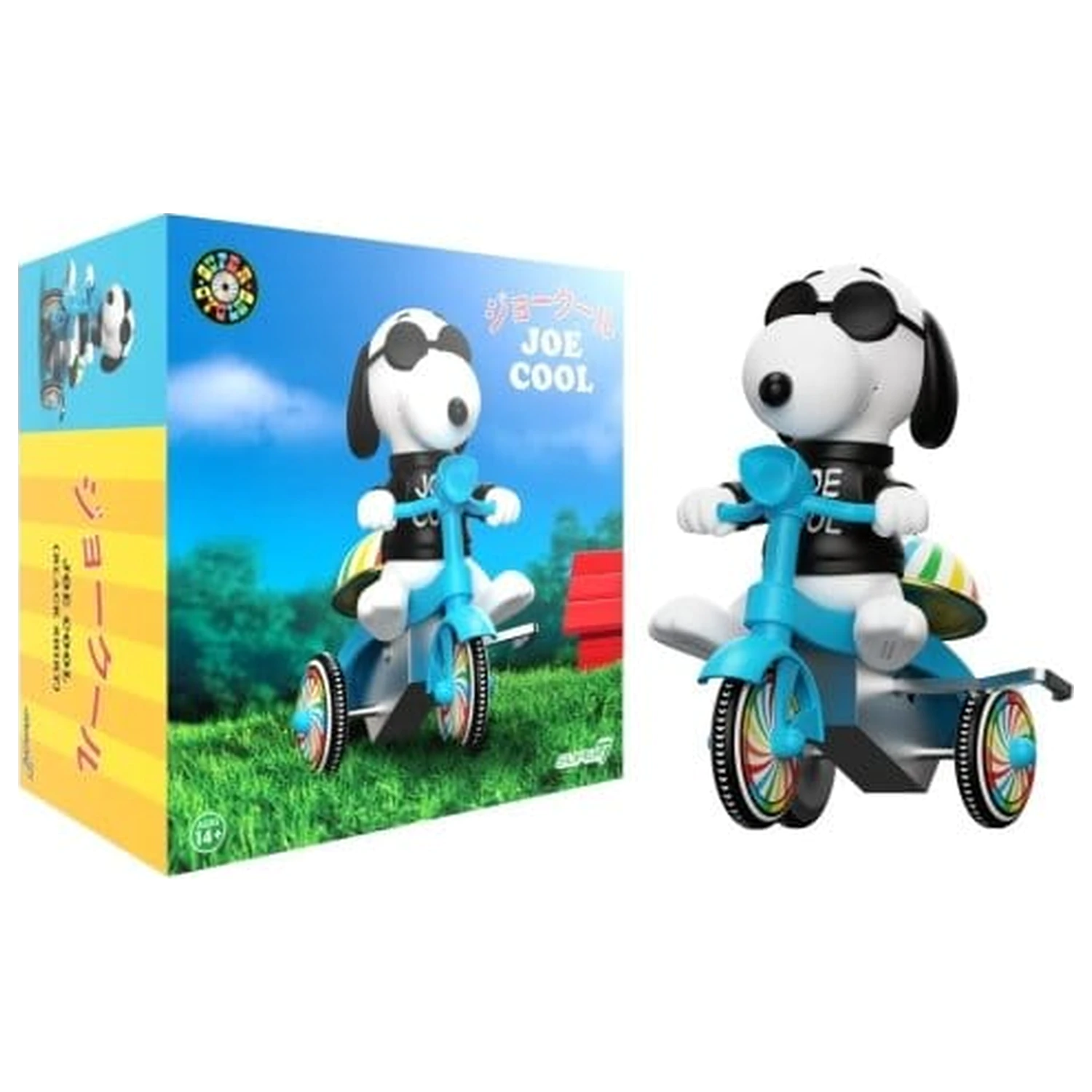 Peanuts Super Cycles Pojazd Joe Cool (Czarny z Niebieską rikszą) zdjęcie produktu