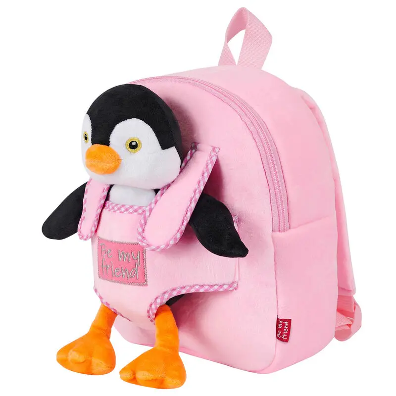 Plecak dwustronny Peggie Penguin z pluszową zabawką 27cm zdjęcie produktu