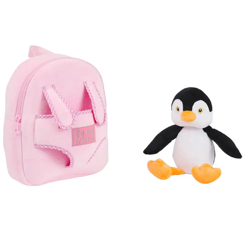 Plecak dwustronny Peggie Penguin z pluszową zabawką 27cm zdjęcie produktu