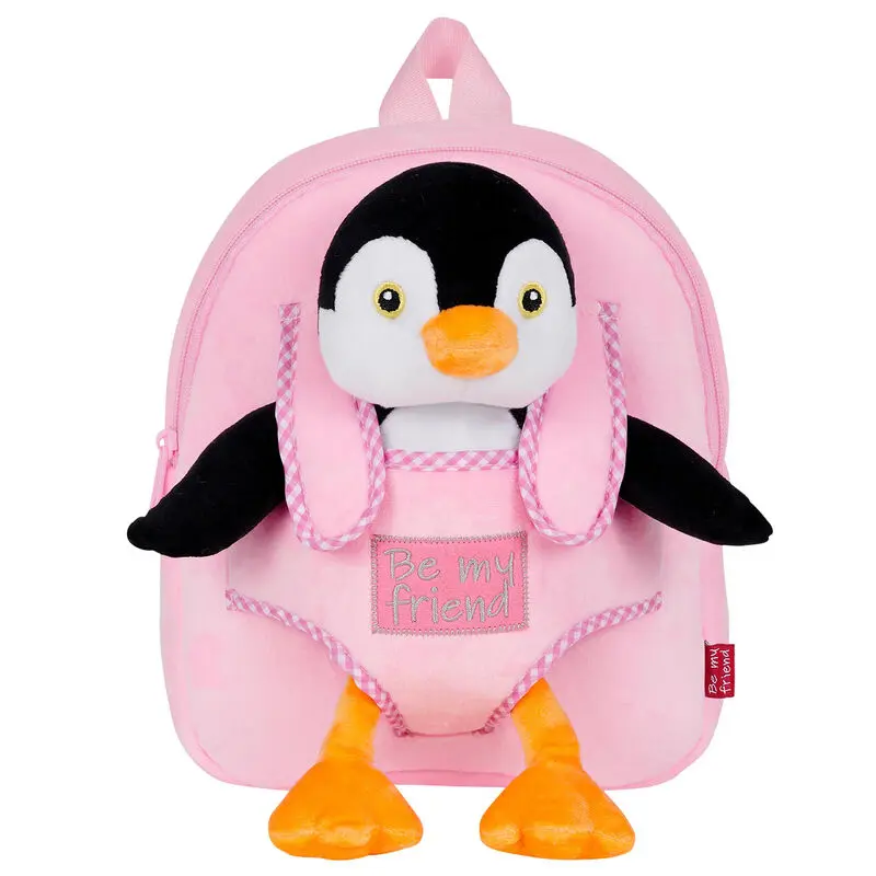 Plecak dwustronny Peggie Penguin z pluszową zabawką 27cm zdjęcie produktu