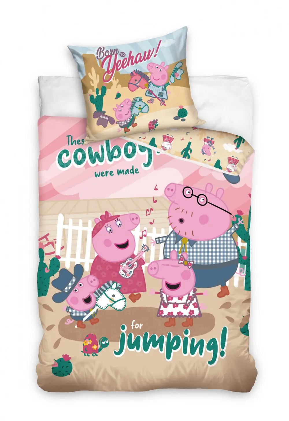 Peppa Pig Komplet Poszwa na Kołdrę 140x200cm, 70x90cm zdjęcie produktu