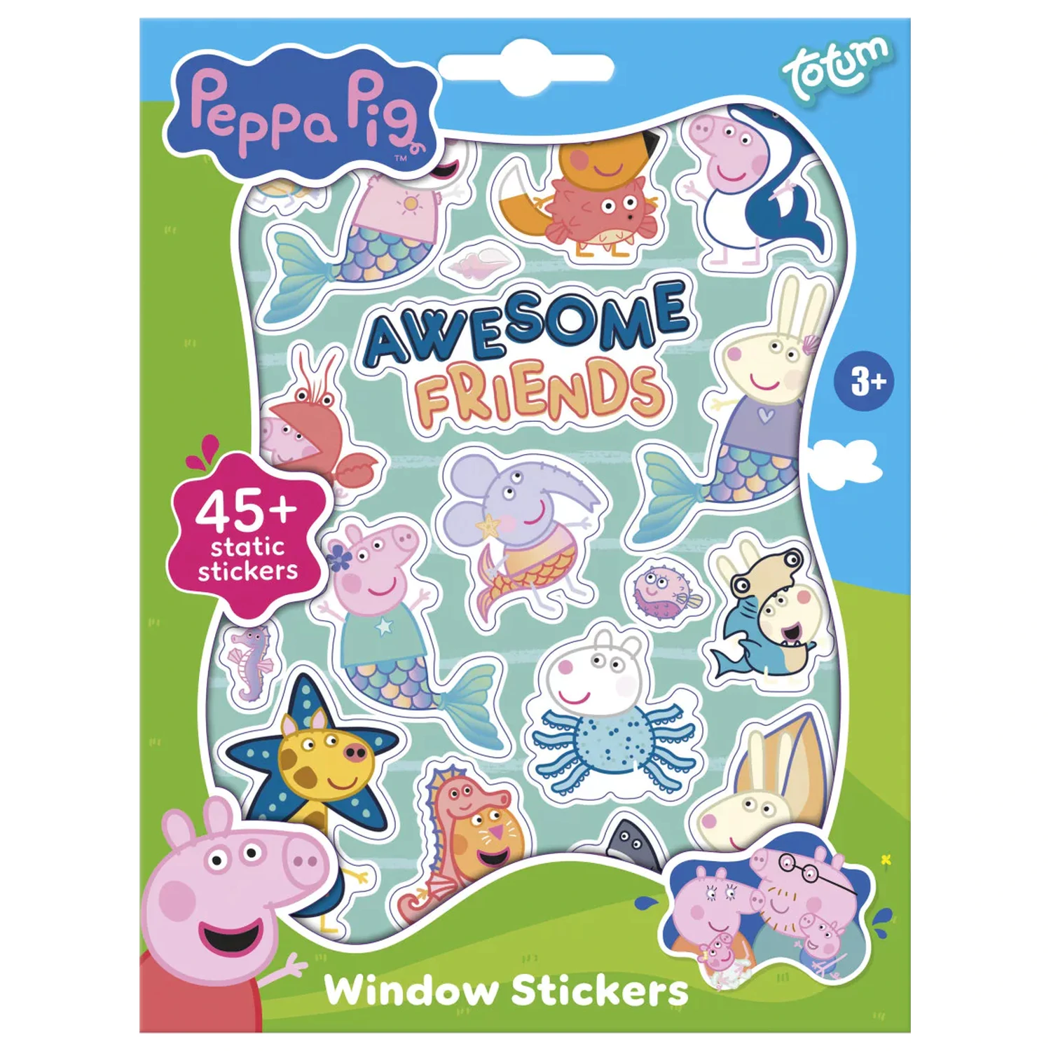 Peppa Pig Awesome Friends zestaw naklejek okiennych zdjęcie produktu