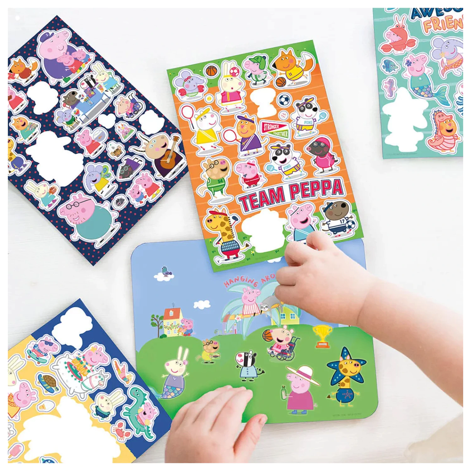 Peppa Pig Awesome Friends zestaw naklejek okiennych zdjęcie produktu