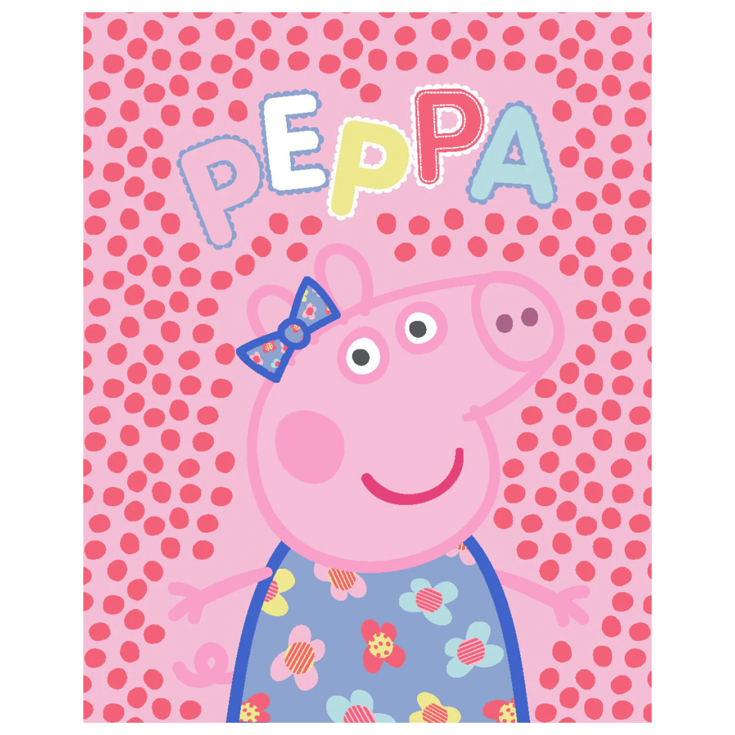 Koc polarowy Peppa Pig Dots zdjęcie produktu