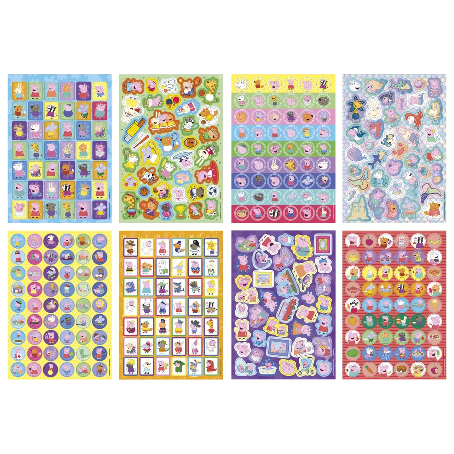 Peppa Pig Family Sticker Pack 8 arkuszy zdjęcie produktu