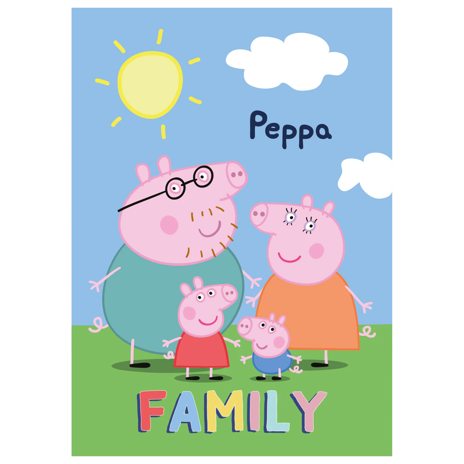 Peppa Pig Family Koc Polarowy zdjęcie produktu