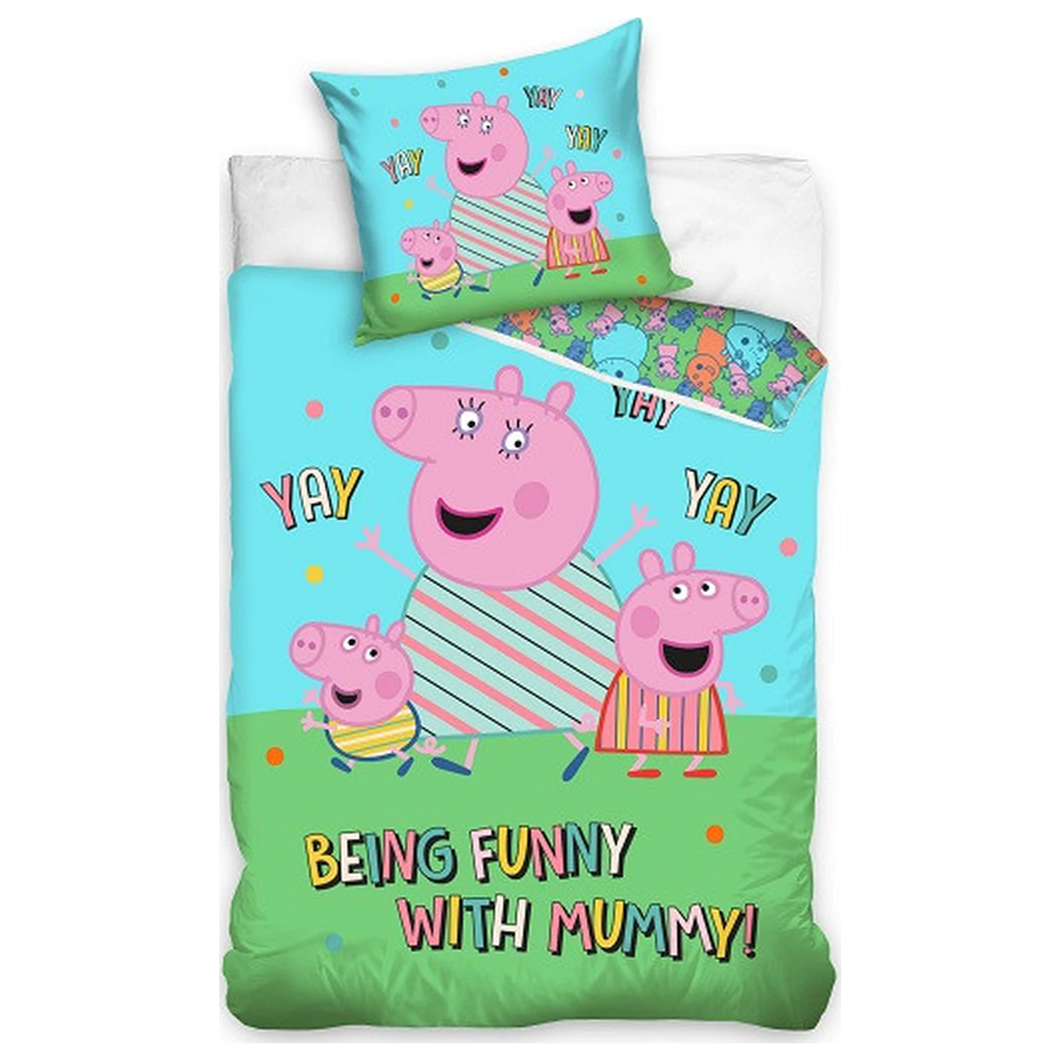 Peppa Pig Śmieszna Poszewka na Kołdrę zdjęcie produktu