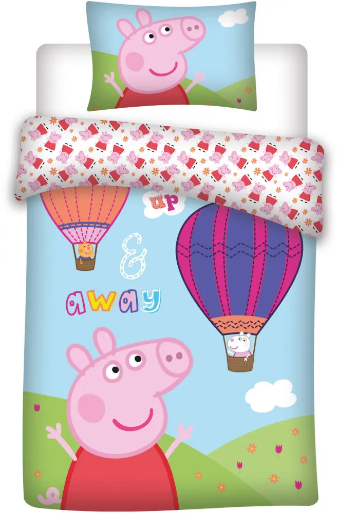 Peppa Pig Zestaw pościeli dziecięcej 100x135cm, 40x60cm zdjęcie produktu