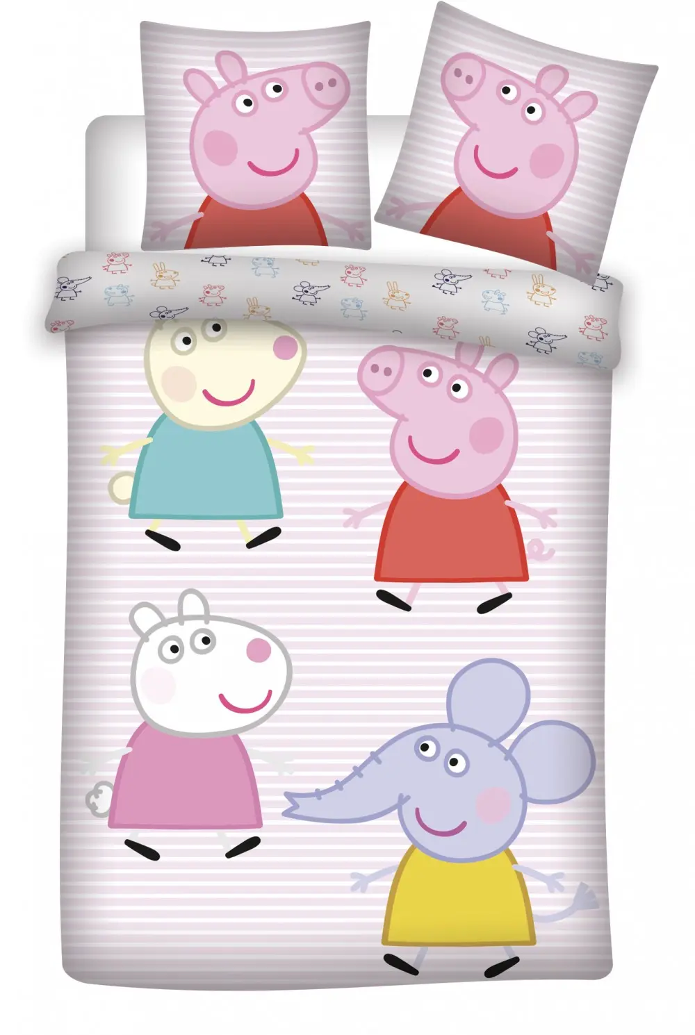 Peppa Pig Dziecięca Poszewka na Kołdrę 100x135 cm, 40x60 cm zdjęcie produktu