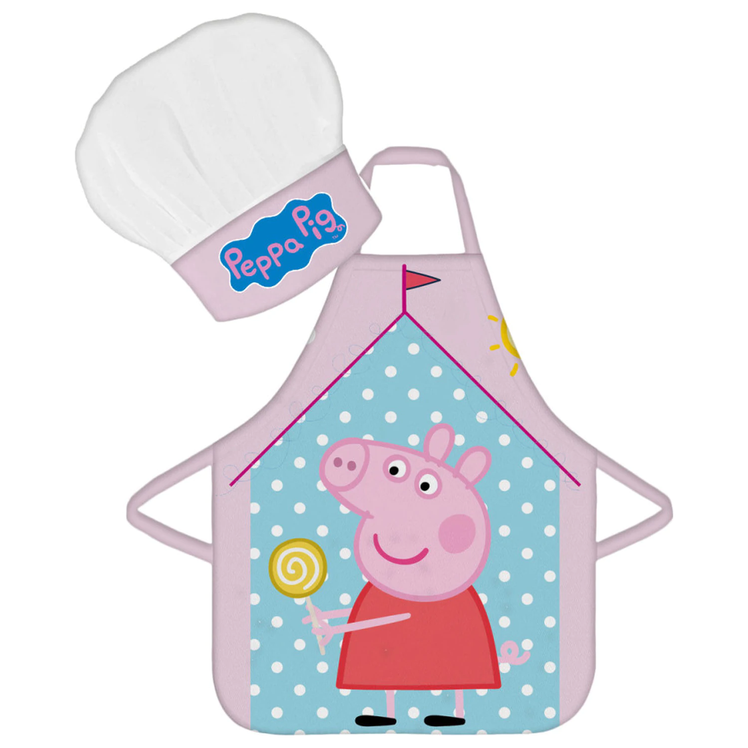 Peppa Pig House Fartuszek dziecięcy 2-częściowy zestaw zdjęcie produktu