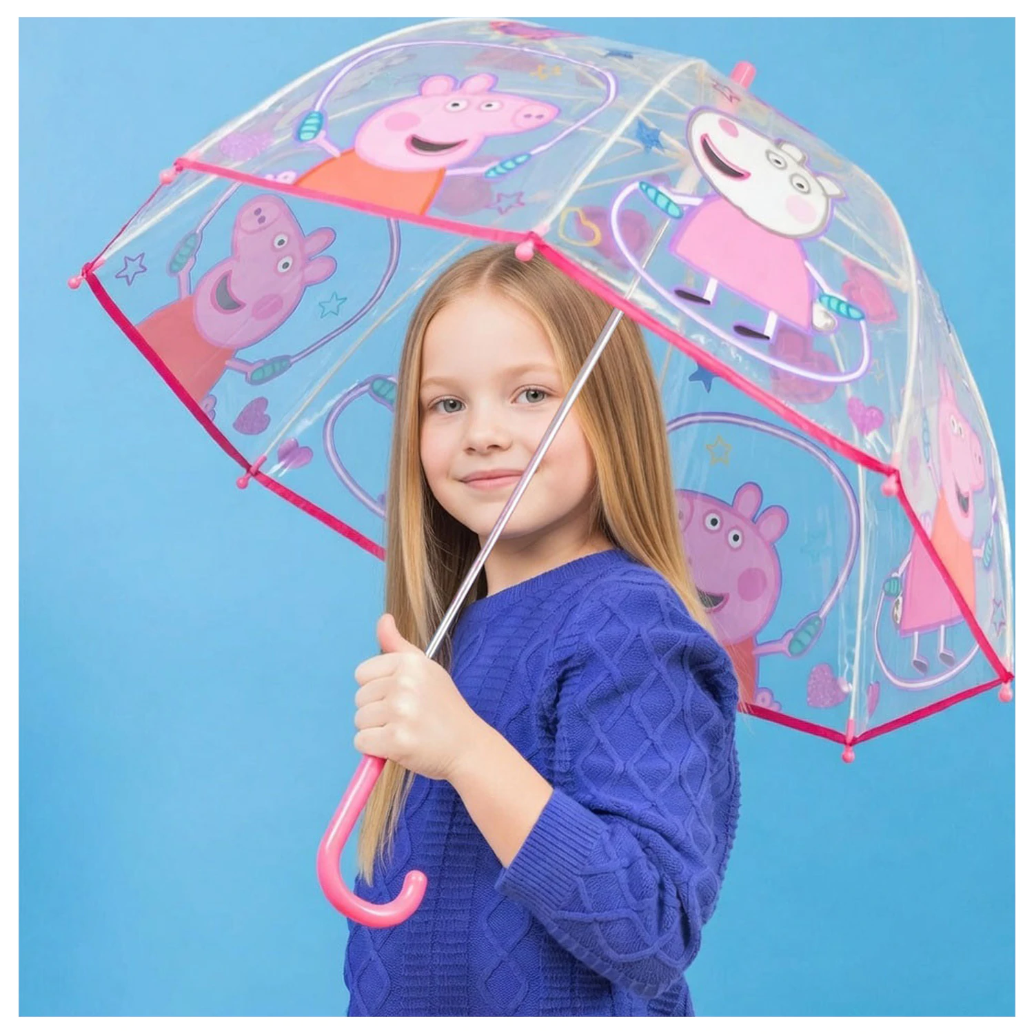 Peppa Pig Jump Rope Kids Przezroczysty Parasol Ø70 cm zdjęcie produktu