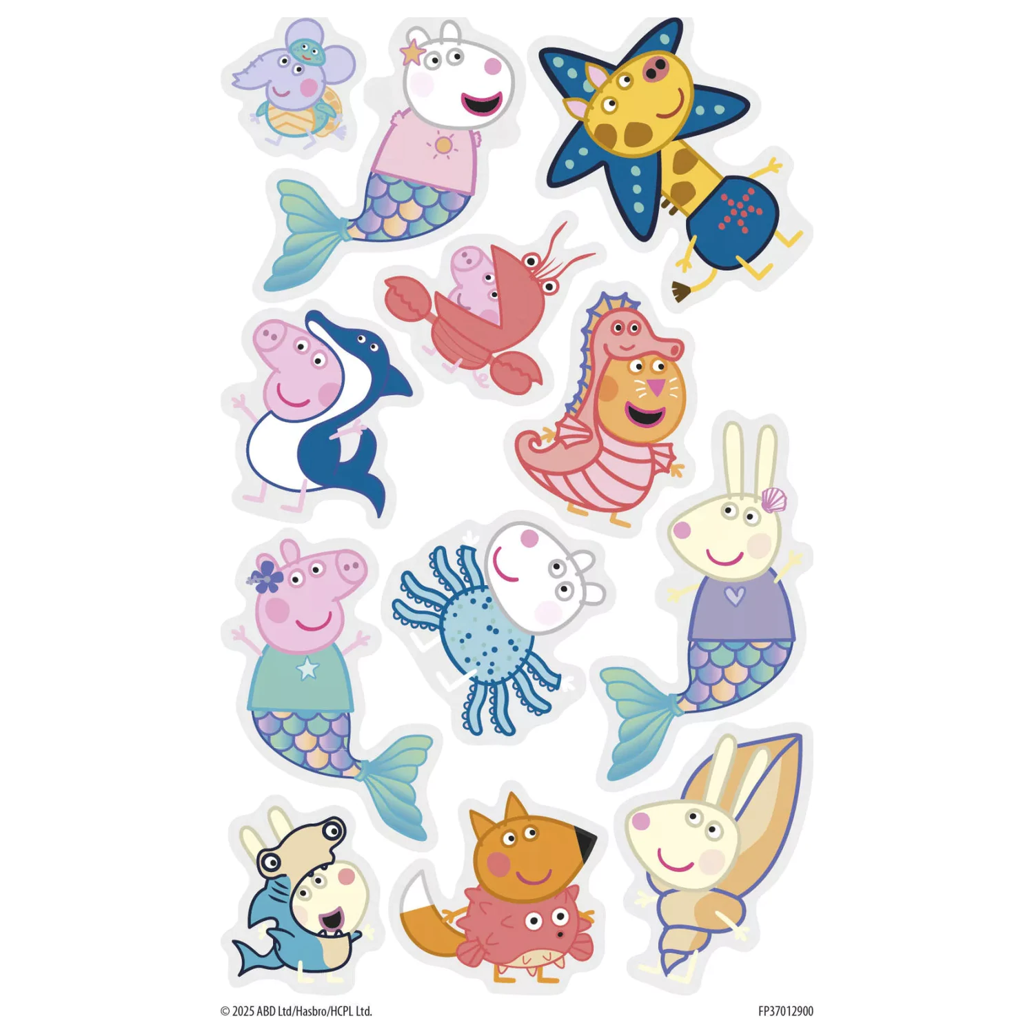 Peppa Pig Mermaid Tatuaż 12 sztuk zdjęcie produktu
