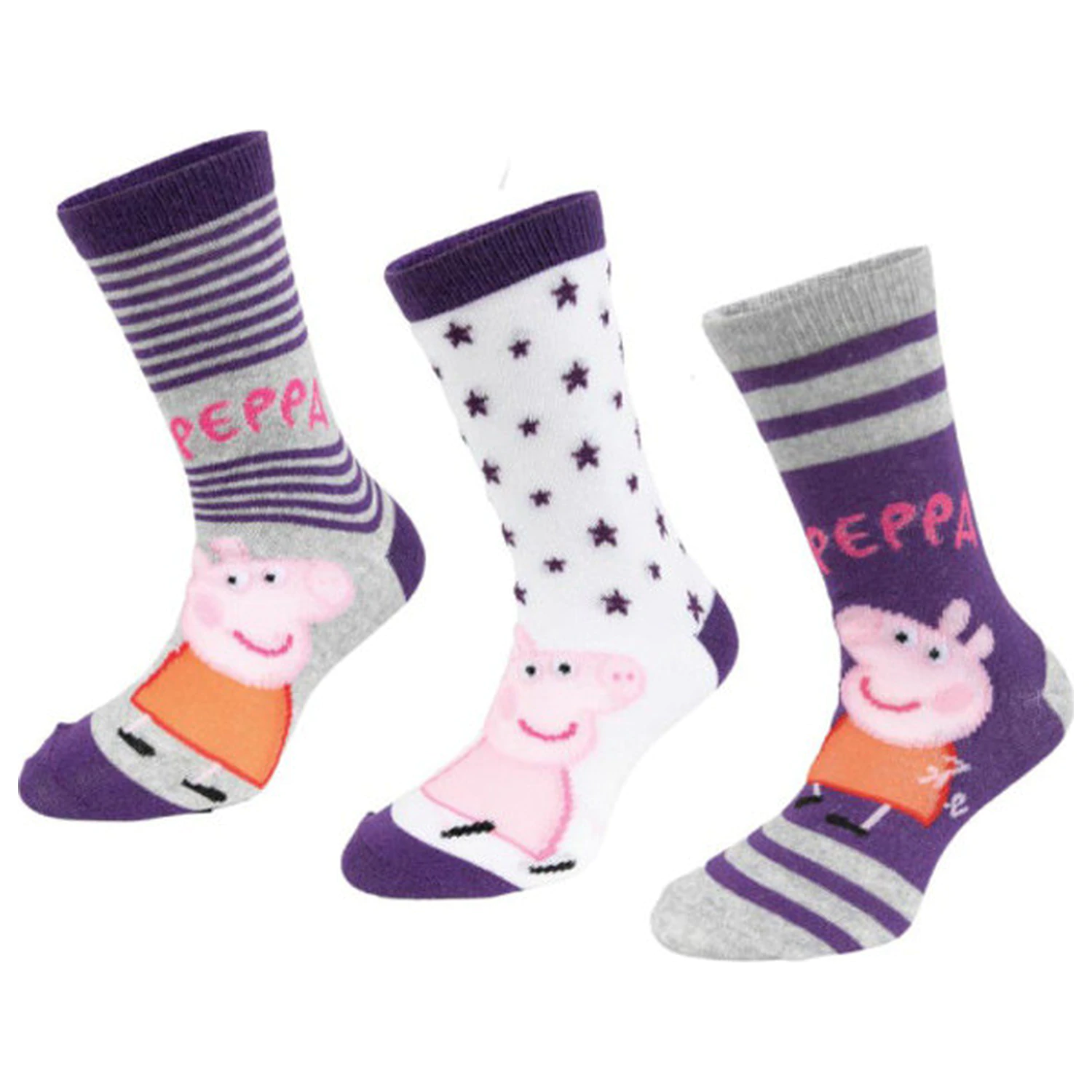 Peppa Pig Purple Stars skarpety dziecięce 27/30 zdjęcie produktu