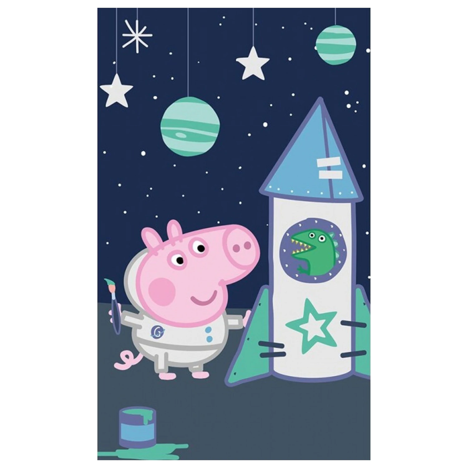 Peppa Pig Space ręcznik do rąk, ręcznik do twarzy, ręcznik zdjęcie produktu