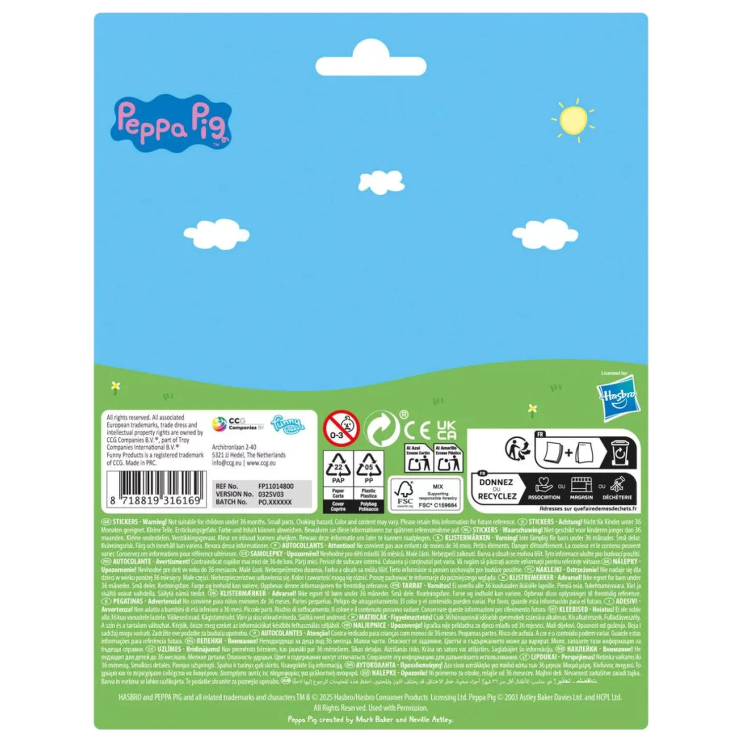 Peppa Pig Kosmiczne naklejki zdjęcie produktu