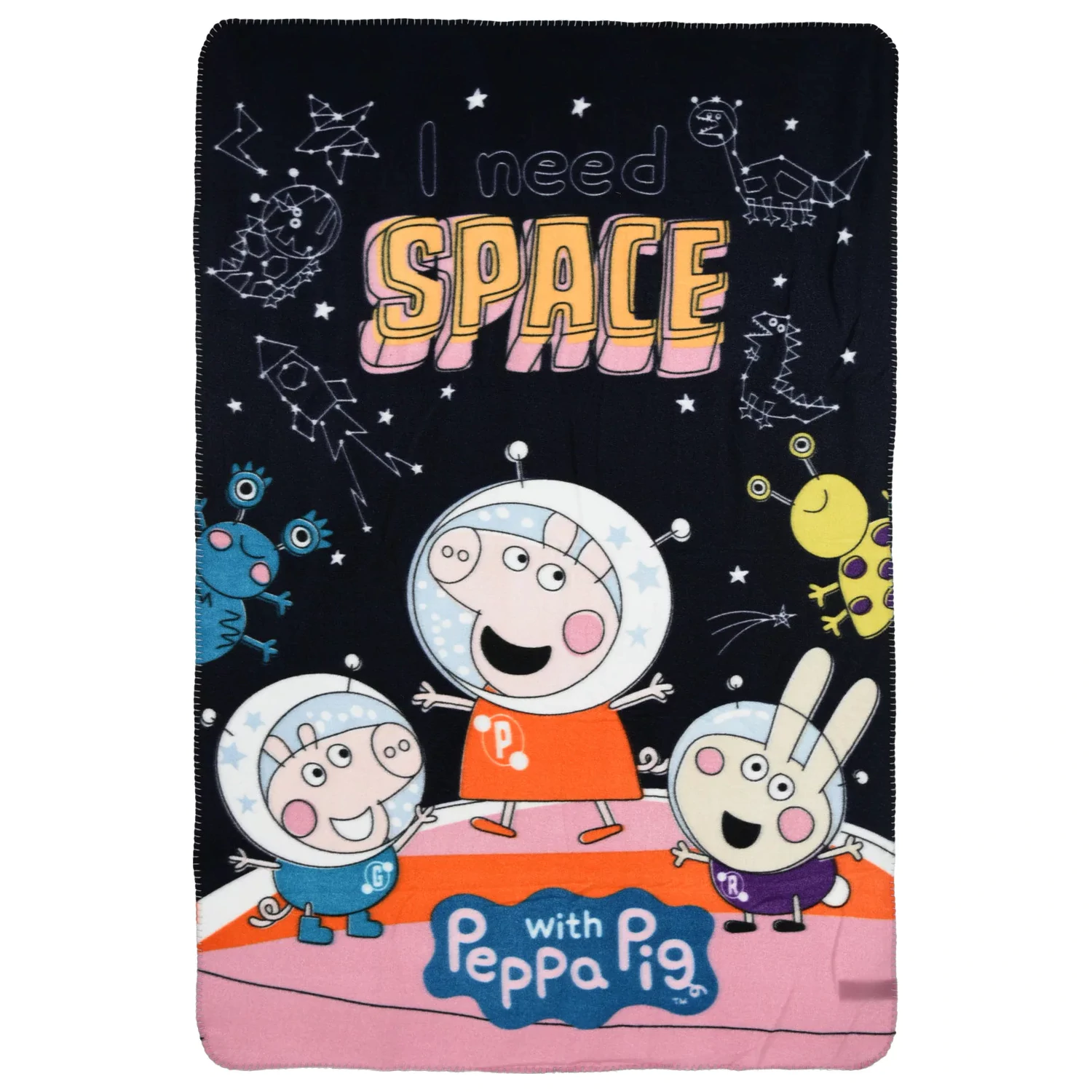 Koc polarowy Świnka Peppa Space 100x150cm zdjęcie produktu