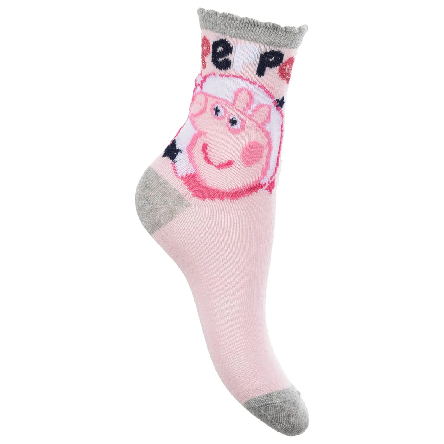 Peppa Pig Sparkle Steps Grey skarpetki dziecięce 27/30 zdjęcie produktu